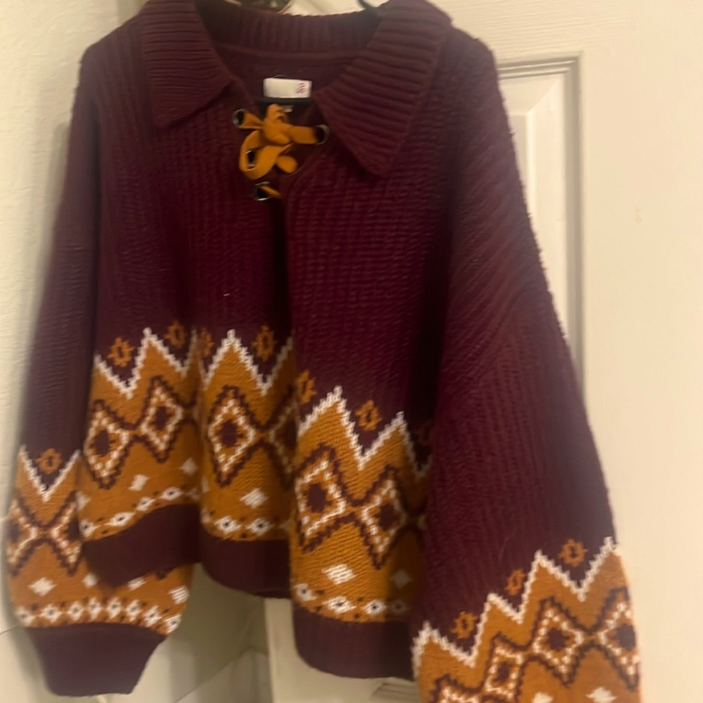 Sweater crop plus size